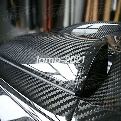 7D Carbon Fiber Vinyl Wrap Stickers Outdoor Rated For Automotive Use Accessories • $26.65