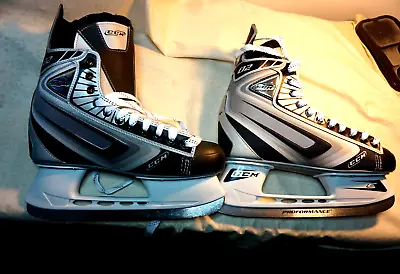 CCM 02 Hockey Skates Black/Silver Performance Blades 304 Men's 12 • $35