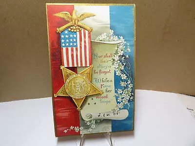 Decoration Memorial Day Patriotic Postcard 1909 Signed Clapsaddle • $8