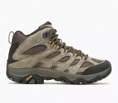 New Size 10 Merrell Men's Moab 3 Mid Walnut Leather J035869 Hiking Boot Brown • $84.99