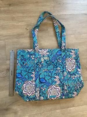 NWT Vera Bradley Vera Tote Peacock Garden Large Shoulder Bag Purse New • $69.99