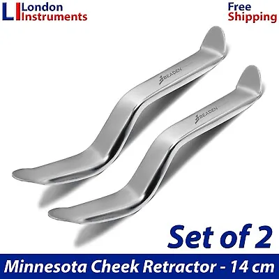 Minnesota Retractor Cheek Tongue Lip Retractors Dental Surgical Implant Tools X2 • £7.99