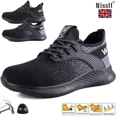 £25.95 • Buy Women's Knit Mesh Ladies Safety Trainers Work Boots Steel Toe Cap Shoes Sneakers