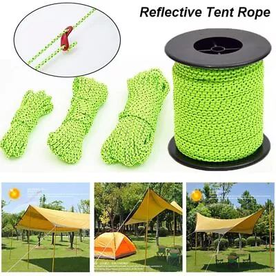 Camping Hiking Parts Tents Line Cord Tent Rope Umbrella Paracord Rescue Ropes • $11.14