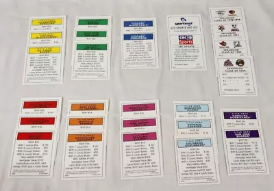 NHL LNH Monopoly Collector's Edition Replacement Team/PROPERTY CARDS English • $14.95