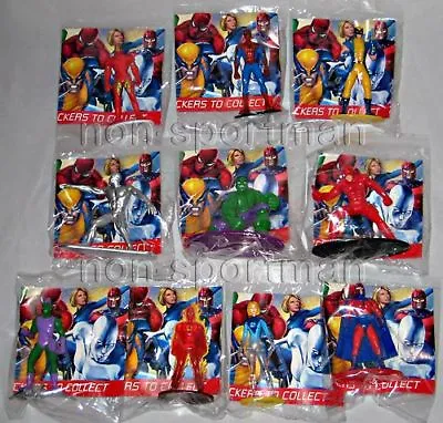 Marvel Ultimate Heroes 2008 Pvc Figures Set (10) Spiderman Wolverine Hulk Etc. • $59.95