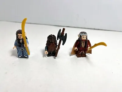 LEGO LOTR:  Arwen Elrond Gimli Minifigs From Council Of Elrond 79006 (2013) • $75