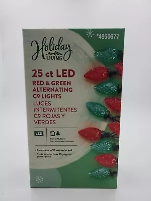 Holiday Living 25-Count 13' Red/Green Alternating LED Christmas Lights #4950677 • $12.99