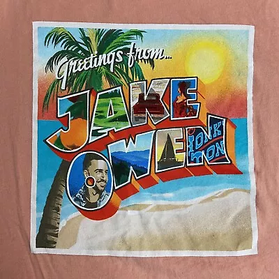 Adult Medium Greetings From Jake Owen T-Shirt Country Music Singer Shirt Med M • $9.99