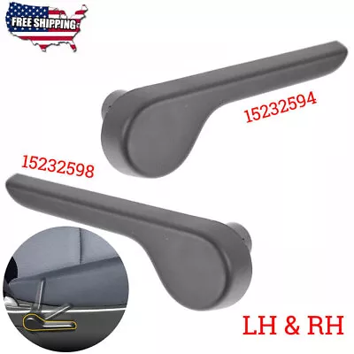 Pair Seat Recliner Handle LH & RH Front Ebony For Chevrolet Silverado GMC Yukon • $12.99