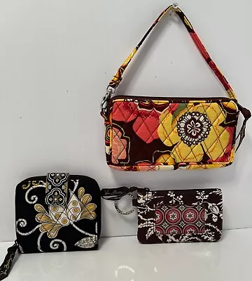 Vera Bradley Buttercup Winter Yellow Bird Imperial Tolle Wallets Excellent • $20