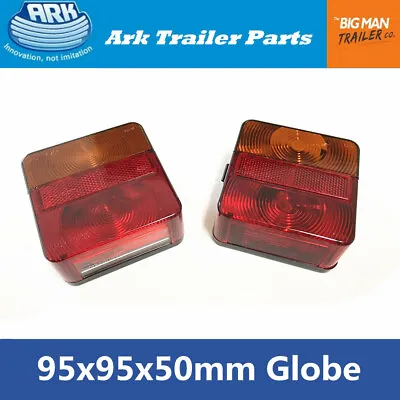 $33 • Buy Ark Trailer 2x Tail Light Rear Combination Lamp Globe 12V