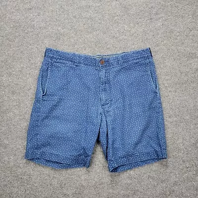 J Crew Mens Shorts Stanton Chino Casual Preppy Beach Blue Sz 34 • $13.99