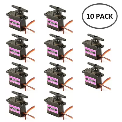 1 /10pcs 9G Metal Gear Servo Tower Pro MG90S For RC Helicopter Airplane Plane .r • $10.70