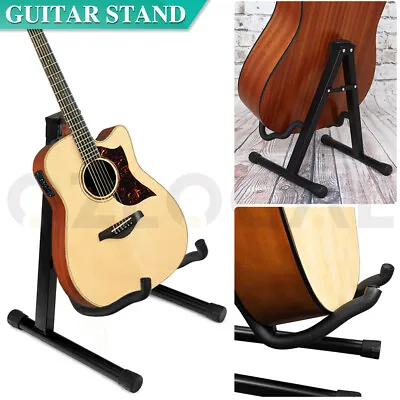 $13.69 • Buy Portable Electric Acoustic Bass Guitar Stand Frame GIG Tripod Floor Rack Holders