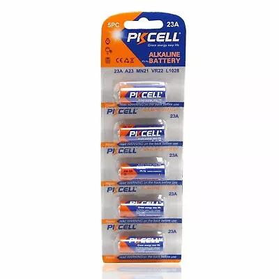 5PCS 12V 23A A23 MN23 VR23 Alkaline Battery Garage Car Remote Alarm PKCell • $4.50