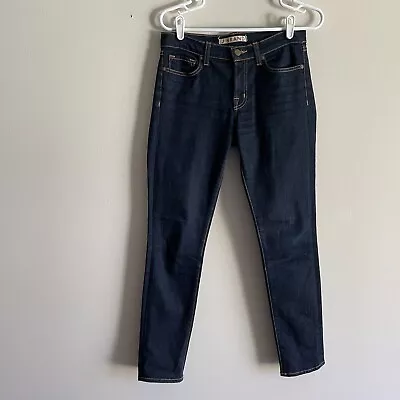 J Brand Women 27 Blue Ink Dark Wash Denim Classic Mid-Rise 811 The Skinny Jeans • $26.99