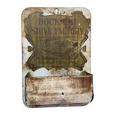 Antique Dockash Stove Factory Scranton Pa Advertising Match Holder Match Safe • $24.95