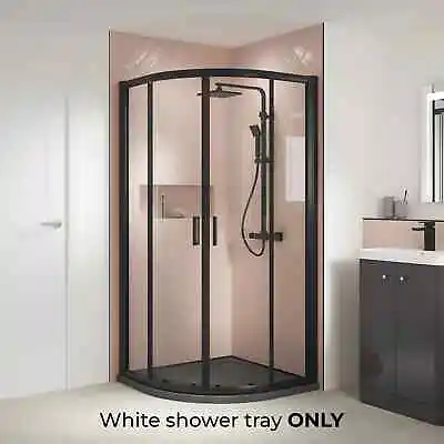 Rene Black Framed Quadrant Shower Enclosure Cubicle 800mm Or 900mm • £229.99