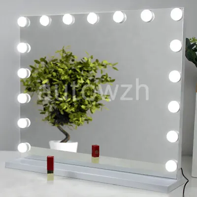 Large 60cm Hollywood Make-up Table Mirror Vanity Lighted Mirror Dimmable 3 Color • £59