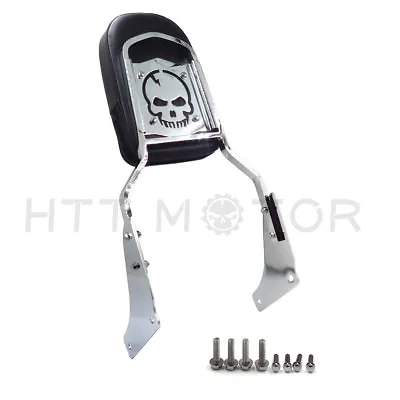 Motorcycle Backrest Sissy Bar Set Luggage Rack For Honda Shadow SABRE ACE VT1100 • $87.31