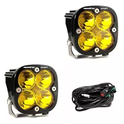 Baja Designs™ Squadron Sport Amber Spot LED Pair Lights W/Wiring Harness • $260.95