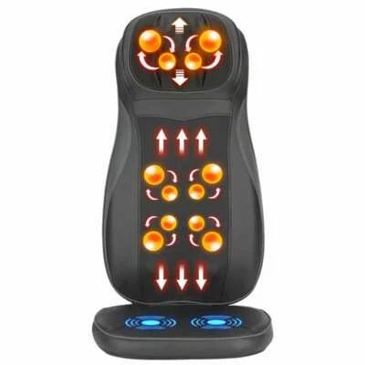 $139.45 • Buy IHealth Luxury Full Body Neck Back 12 Nodes Vibration Heat Car Massage Cushion