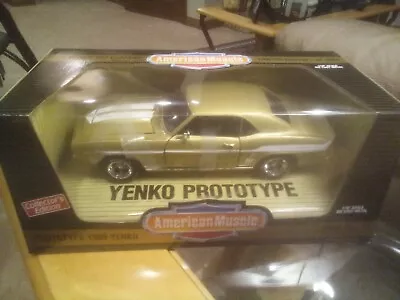 1969 Gold Yenko Camaro Diecast 1:18 Ertl #8 In Series Never Opened 1998 Date • $45