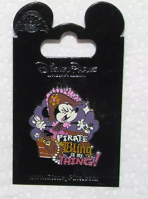 £12.59 • Buy Pinback Pin  Disney Card Minnie Mouse Pirate Bling Is My Thing 