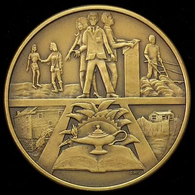 1977 Washington County Virginia Bicentennial Medal Medallic Art Co. Bronze 38mm • $19.95