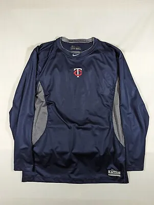 Nike Pro Combat Shirt Mens 2XL XXL Fitted Minnesota Twins Baseball MLB Authentic • $21.99