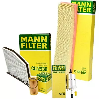 Mann Oil Air Paper Cabin Fuel Filter Service Kit For VW Rabbit 2.5 L5 2006-2007 • $68.95