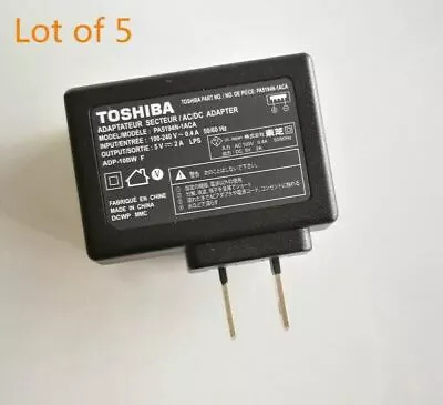 Lot Of 5 5V 2A ADP-10BW PA5057N-1ACA AC Power Adapter Charger For Toshiba AT300 • $20.99