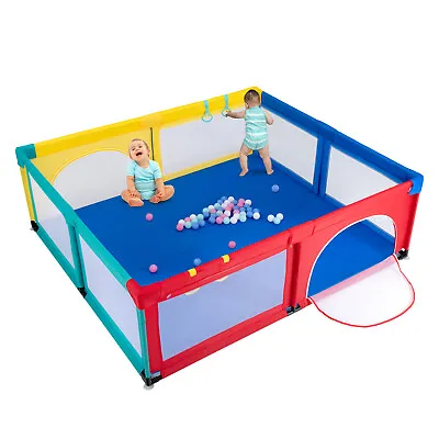 Baby Playpen Large Safety Play Yard Indoor & Outdoor Kids Activity Center • £59.95