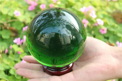 40-100mm Natural Green Obsidian Sphere Large Crystal Ball Healing Stone • £5.99