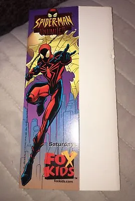 Spider-Man Unlimited Avengers Bookmark Print Ad Art PROMO FOX KIDS MARVEL COMICS • $15