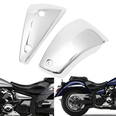$65.66 • Buy Battery Side Fairing Covers For Yamaha V Star 1300 Xvs1300 2007-2017 Chrome L&R