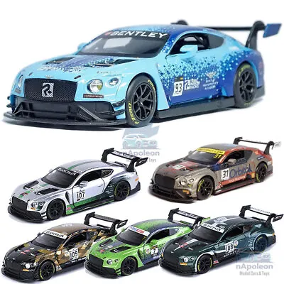 1:32 Bentley Continental GT3 Race Car Model Diecast Vehicle Collection Kids Gift • $35.87