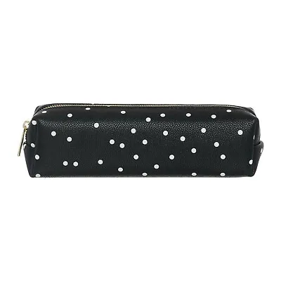 £7.99 • Buy WHSmith Henley Monochrome Dot Square Pencil Case With Gold Exposed Zip