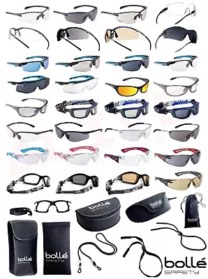 £12.19 • Buy Bolle Safety Glasses Various Types - BOLLE Protection Case Pouch Adjustable Cord