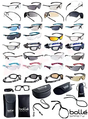 Bolle Safety Glasses Various Types - BOLLE Protection Case Pouch Adjustable Cord • £61.99