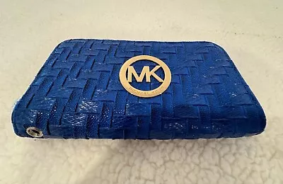 MICHAEL KORS Wallet Clutch. Blue Women’s Zip Around Wallet. • $34.50