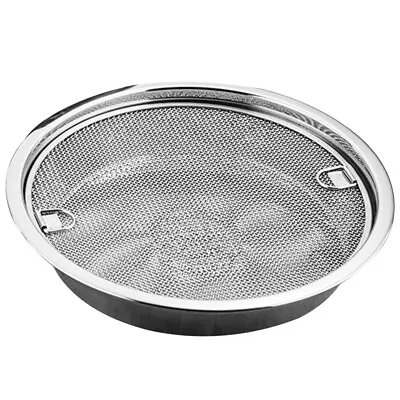  Stainless Steel Strainer Vegetable Draining Net Oil Filter Frying Pan • £24.38