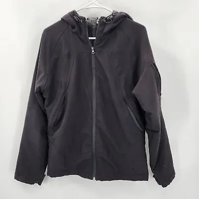 Snozu Black Hooded Zipper Outdoor Activewear Sports Jacket Adult Mens Size Large • $29.99