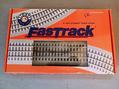 Lionel Fastrack Fast Track 10” Straight Pack Of 4!! O Gauge Scale Train 6-12032 • $12