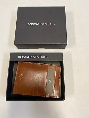 Bosca Old Leather Deluxe Front Pocket Executive Wallet Amber • $45