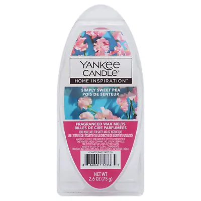 Yankee Candle Wax Melts Tarts 75g - 6 Cubes - Simply Sweet Pea • £7.99