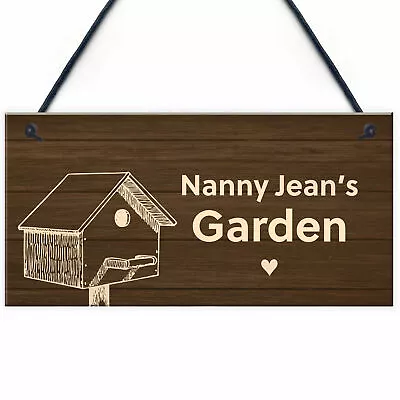£5.99 • Buy Personalised Nan Nanny Grandma Garden Sign Summerhouse Plaque Home Gift For Her