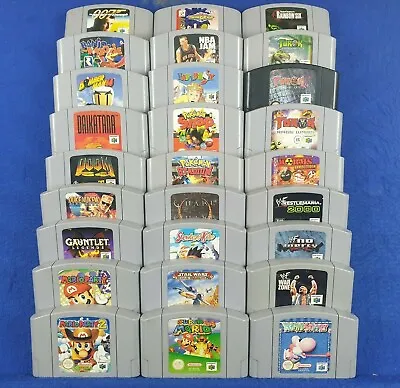 $65.99 • Buy N64 GAMES Action/Adventure/Fighting/Racing/Shooter PAL- Make Your Cart Selection