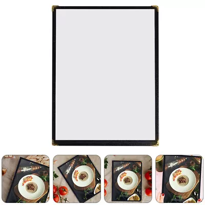 2 Pcs Menu Paper Transparent Page Protector Double-sided Recipe Cover • $13.15